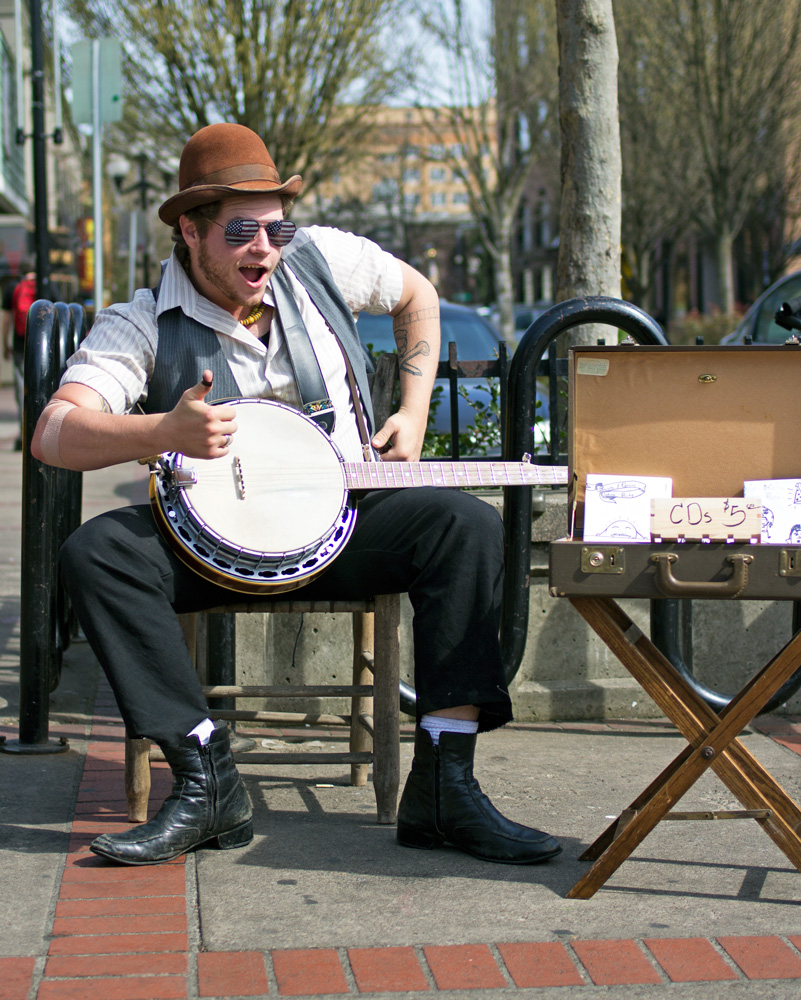 People of Downtown Eugene — Banjo Youngblood